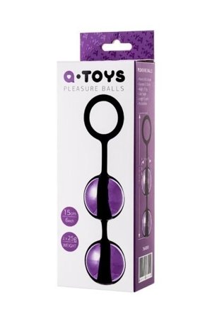 A-TOYS, Vaginal balls, ABS plastic, Purple, O 3.5 cm