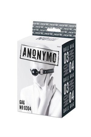 Anonymo gag, TPR, black, 64 cm