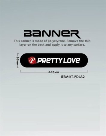 Banner Pretty Love mały 93x443 mm