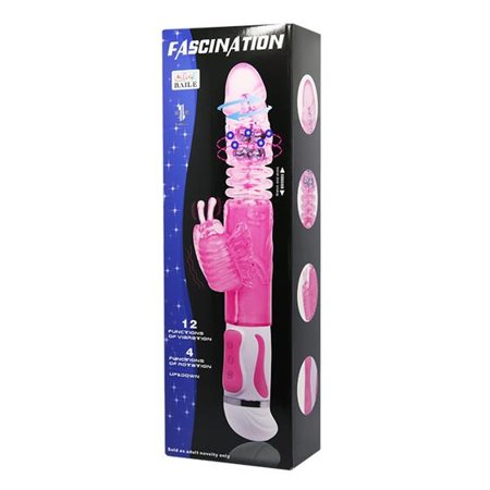 Fascination Clit Vibrator Pink 30cm