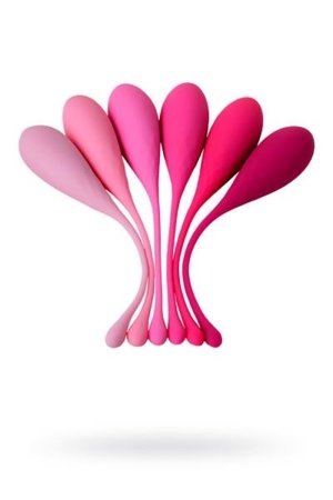 xEROMANTICA Set of 6 vaginal balls K-ROSE,silicone, pink